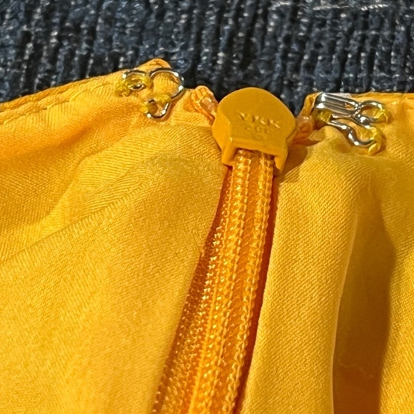 Madwell Yellow Floral Long Casual Summer Fall Dress Womens - Picture 5 of 6